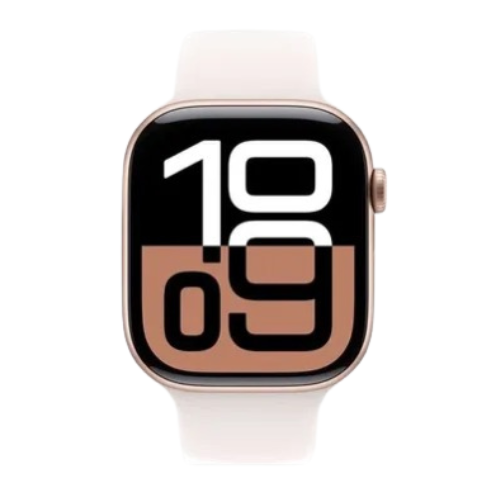 Apple Watch Series 10 GPS 46mm Rose Gold Aluminum Case with Light Blush Sport Band M/L